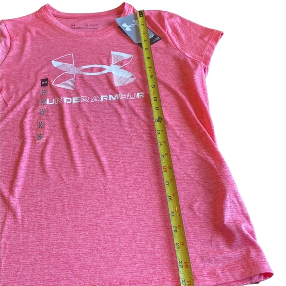 Girls Under Armour Pink Sports Top - Picture 7 of 9